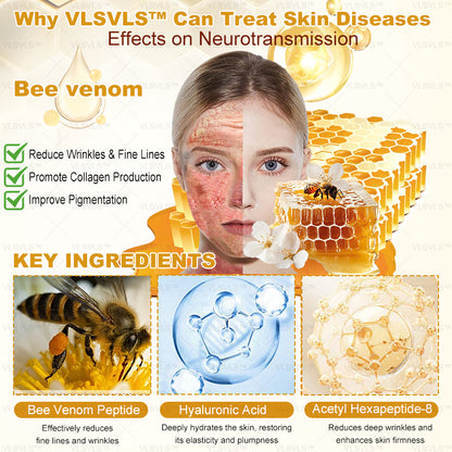 Made and Shipped from USA ✨ VLSVLS® Bee Venom Skin Restoration Cream with Collagen & Matrixyl 3000 | Obesity🔥 Sagging Skin, Fine Lines, Loss of Firmness, Flat Bust, Drooping Hips, and More🔥 LAST DAY 80% OFF 🗽